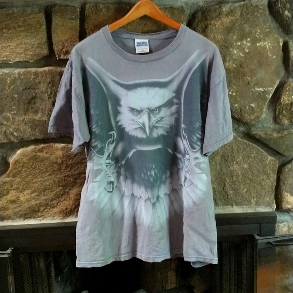 Tultex eagle face t shirt Large
